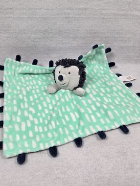 Oh Joy Target Navy Hedgehog Lovey Mint/White Gray Blue Plush Security Blanket